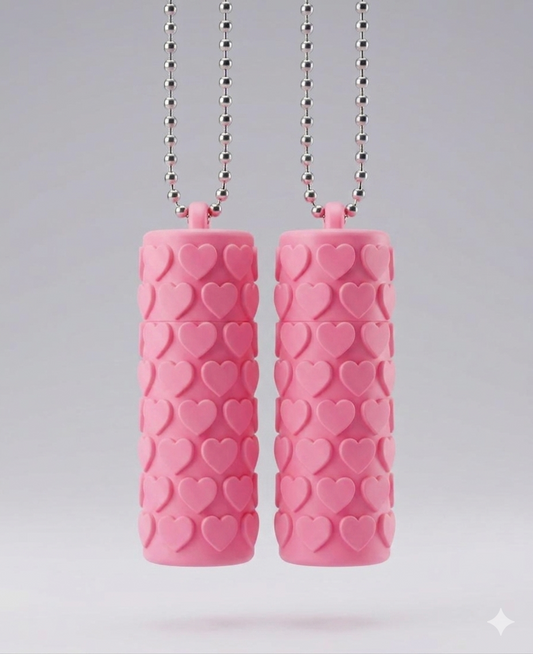 Capa Rígida Porta-Batom e Mini Organizador Cute Hearts