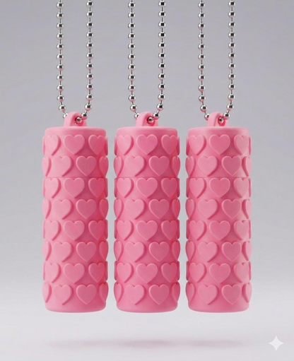 Capa Rígida Porta-Batom e Mini Organizador Cute Hearts