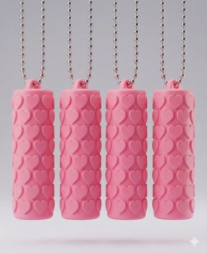Capa Rígida Porta-Batom e Mini Organizador Cute Hearts