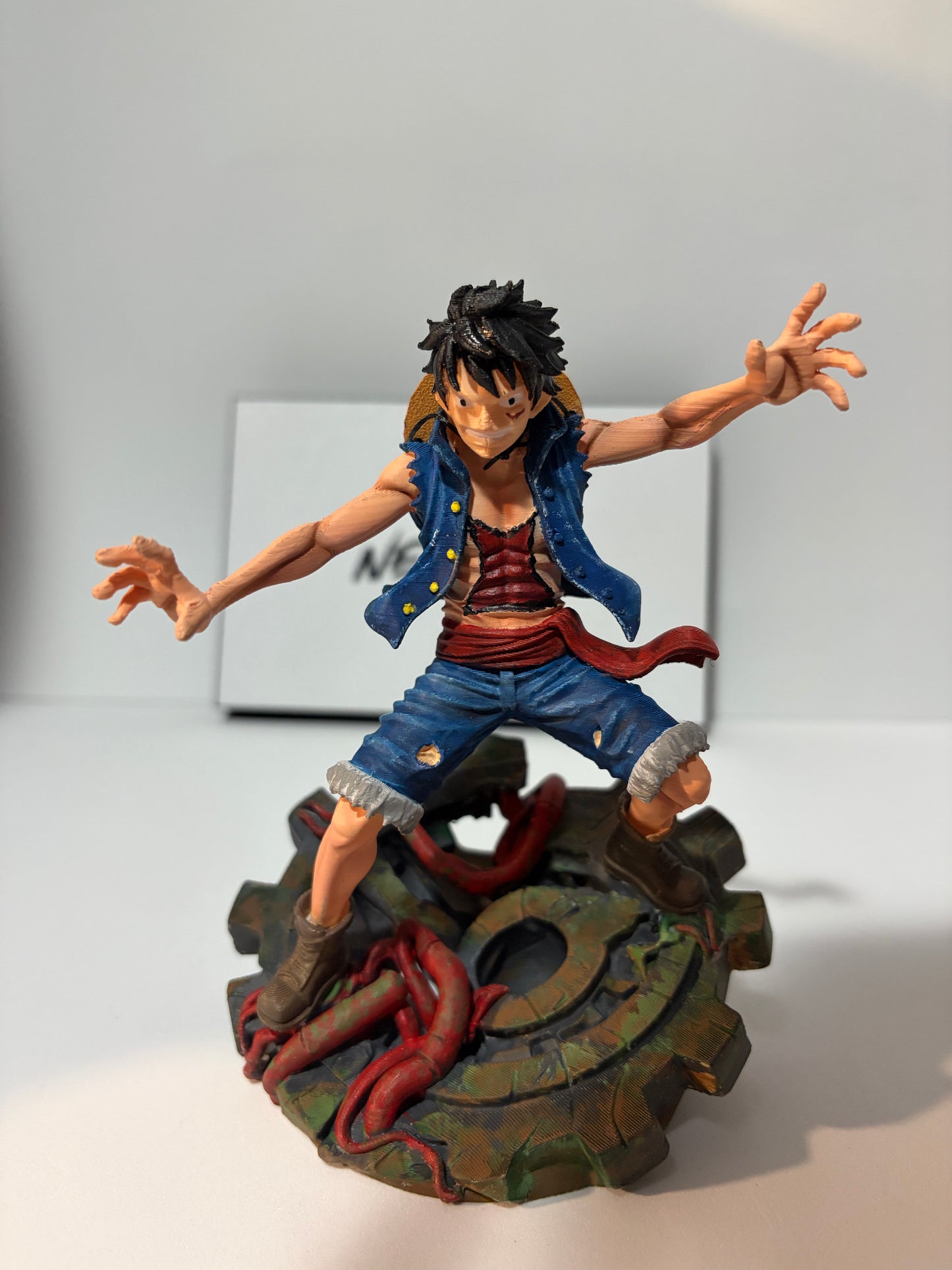 Action Figure Luffy - One Piece (Estátua Colecionável, Pintado a Mão)