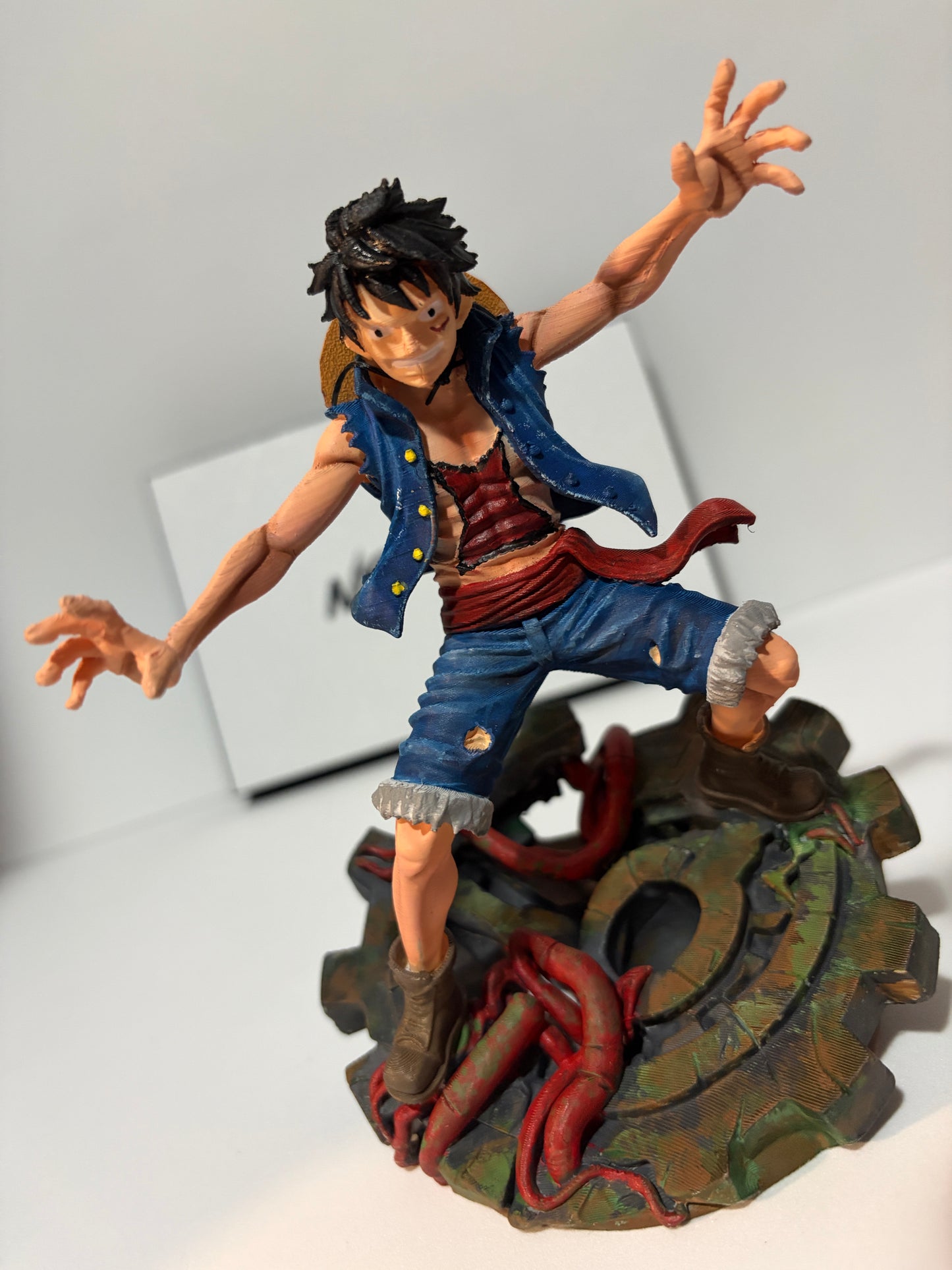 Action Figure Luffy - One Piece (Estátua Colecionável, Pintado a Mão)